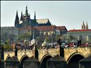 Charles bridge and castle in Prague